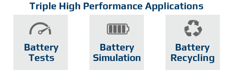Battery tester on gray background
